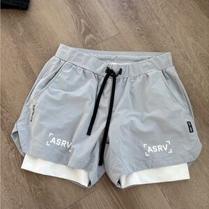 ASRV Light Gray Training Shorts